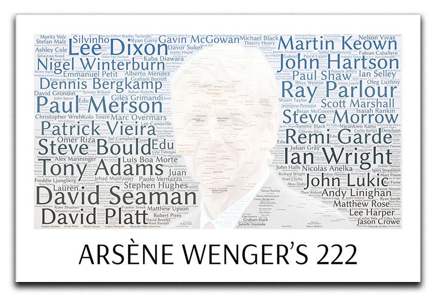 Arsene Wengers 222 Players Canvas Print or Poster  - Canvas Art Rocks - 1