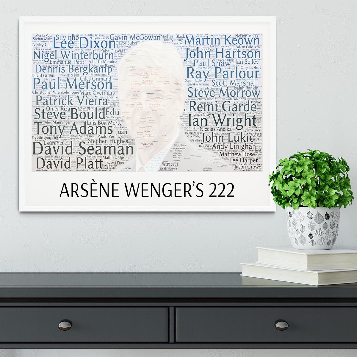 Arsene Wengers 222 Players Framed Print - Canvas Art Rocks -6