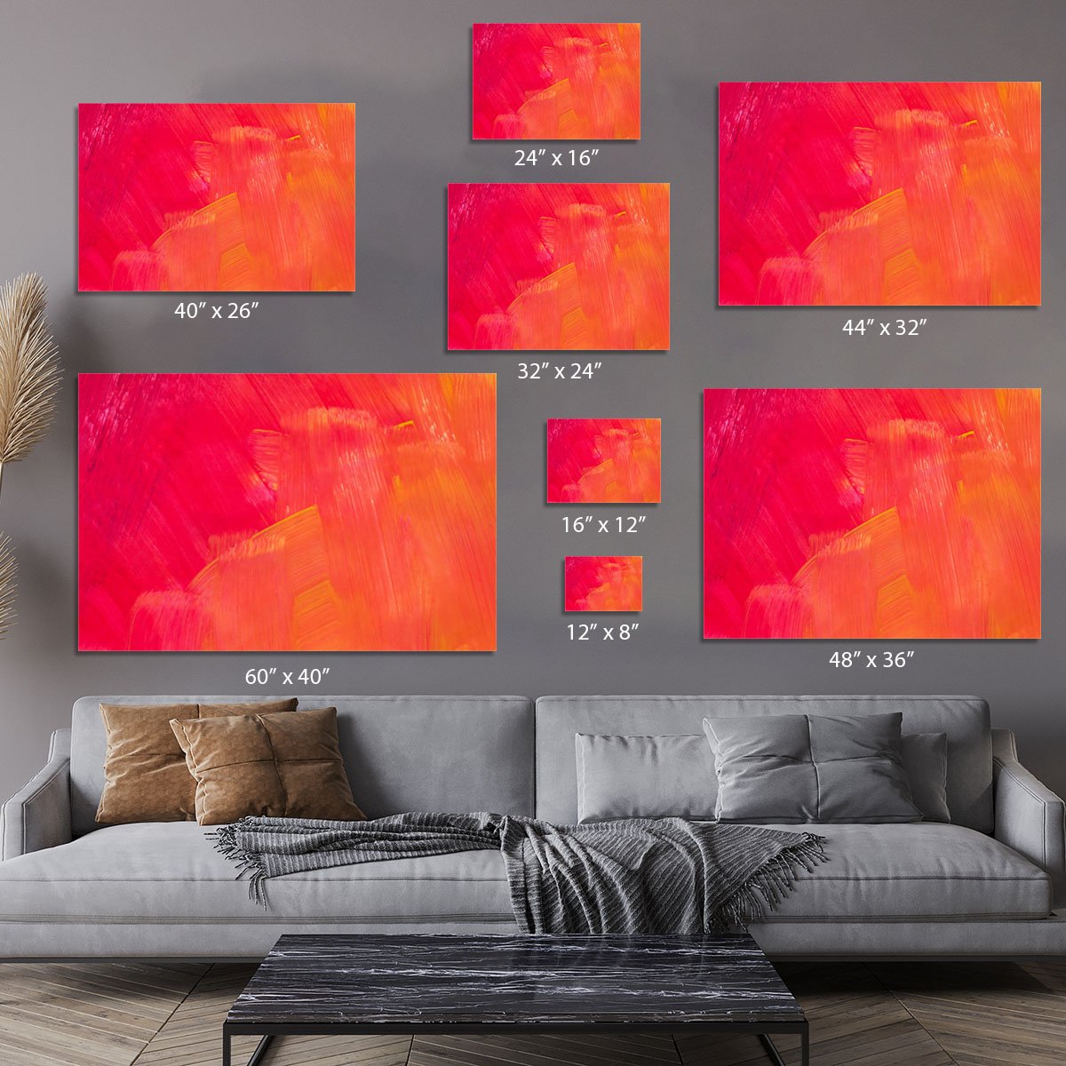 Art abstract painted background Canvas Print or Poster