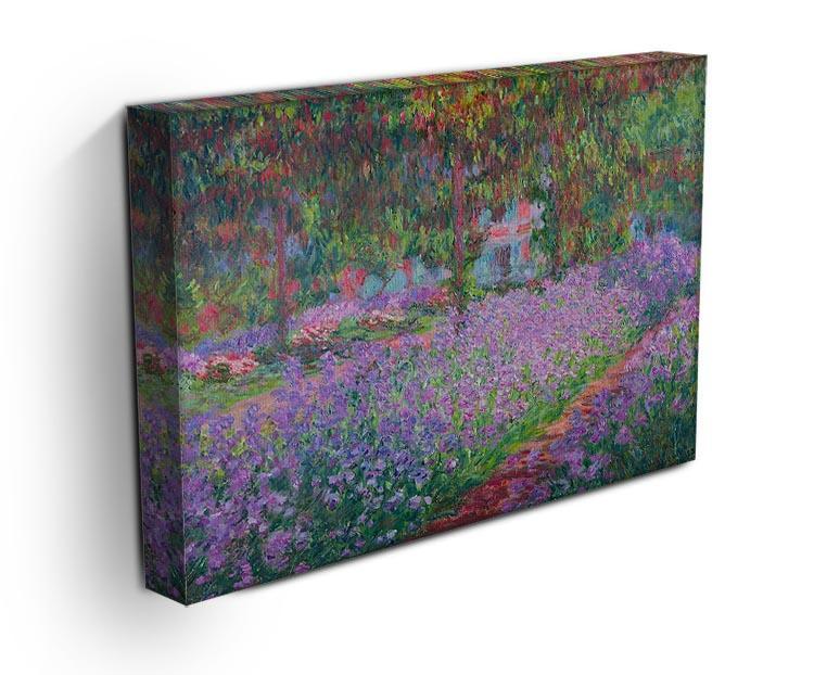 Artists Garden by Monet Canvas Print & Poster - Canvas Art Rocks - 3