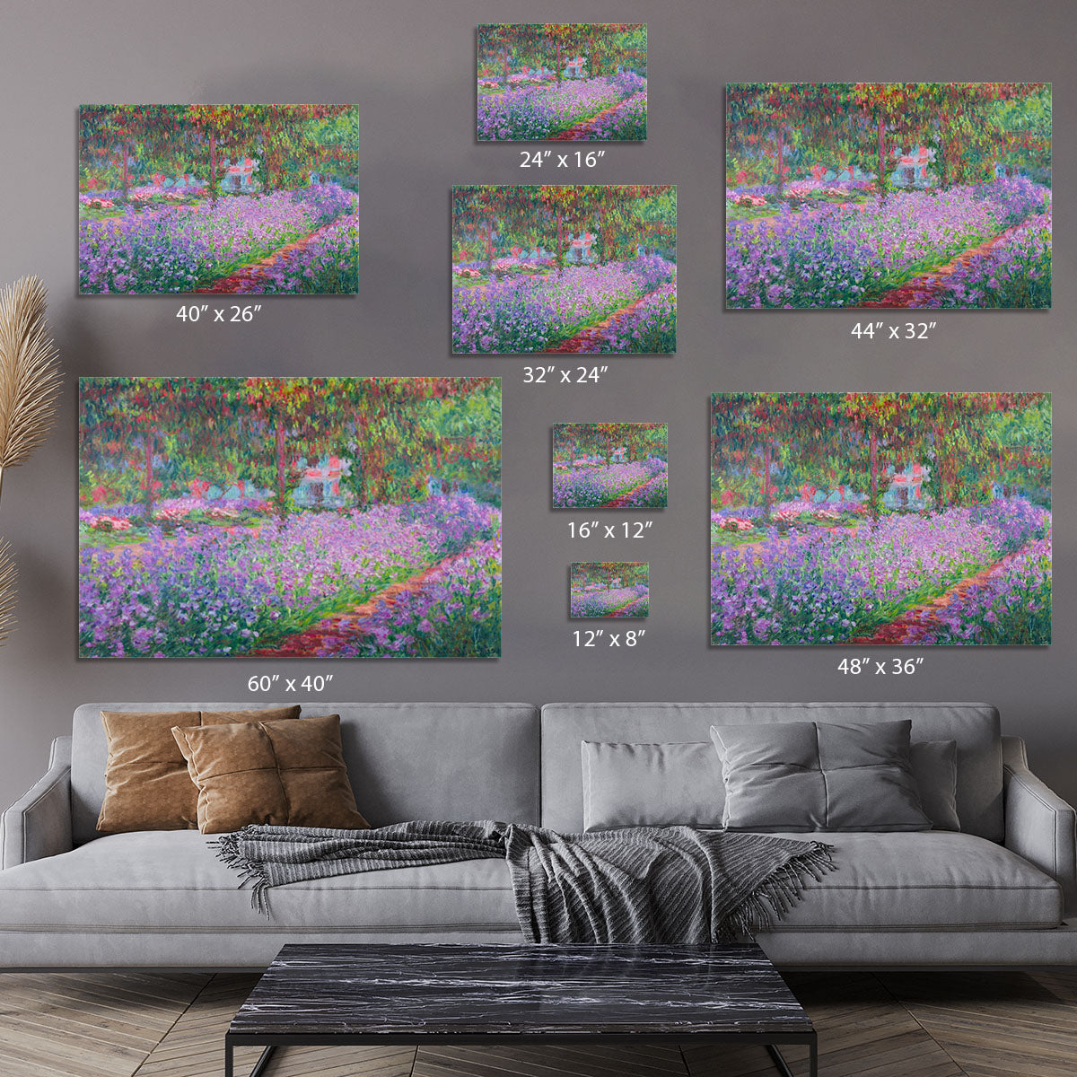 Artists Garden by Monet Canvas Print or Poster - Canvas Art Rocks - 7