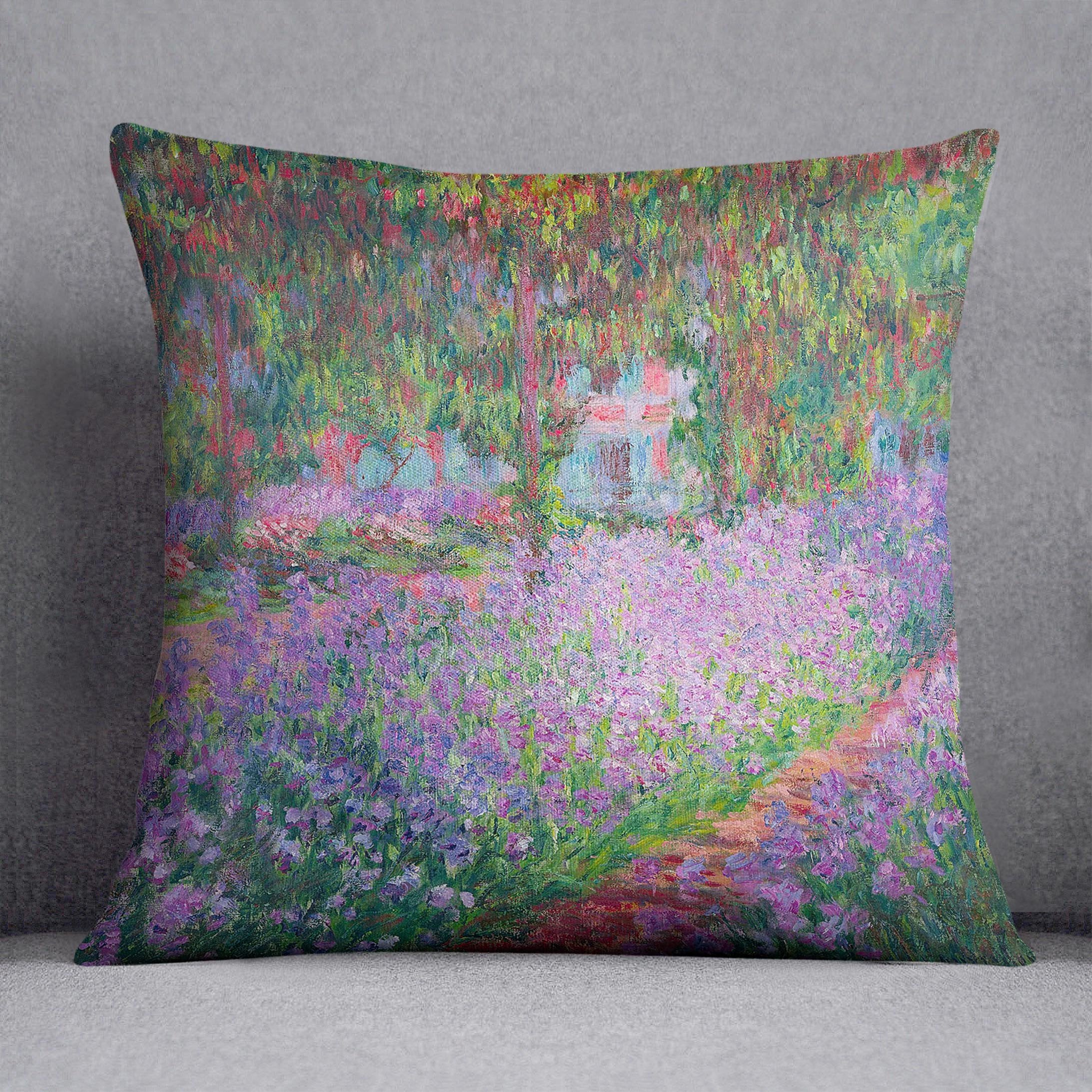 Artists Garden by Monet Throw Pillow