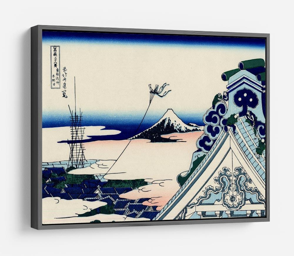 Asakusa Honganji temple by Hokusai HD Metal Print