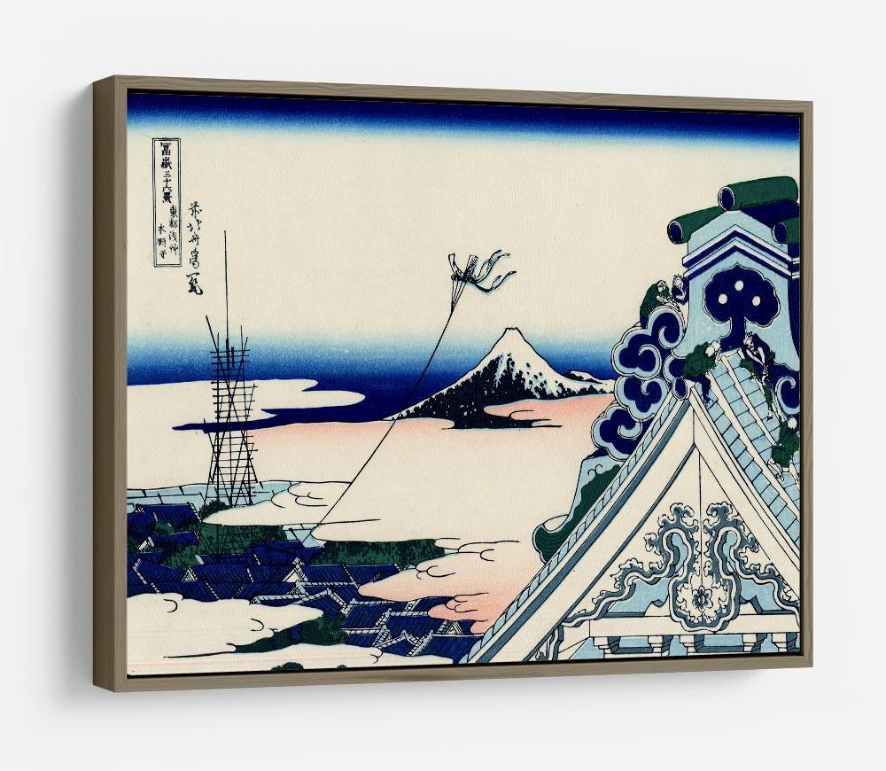 Asakusa Honganji temple by Hokusai HD Metal Print