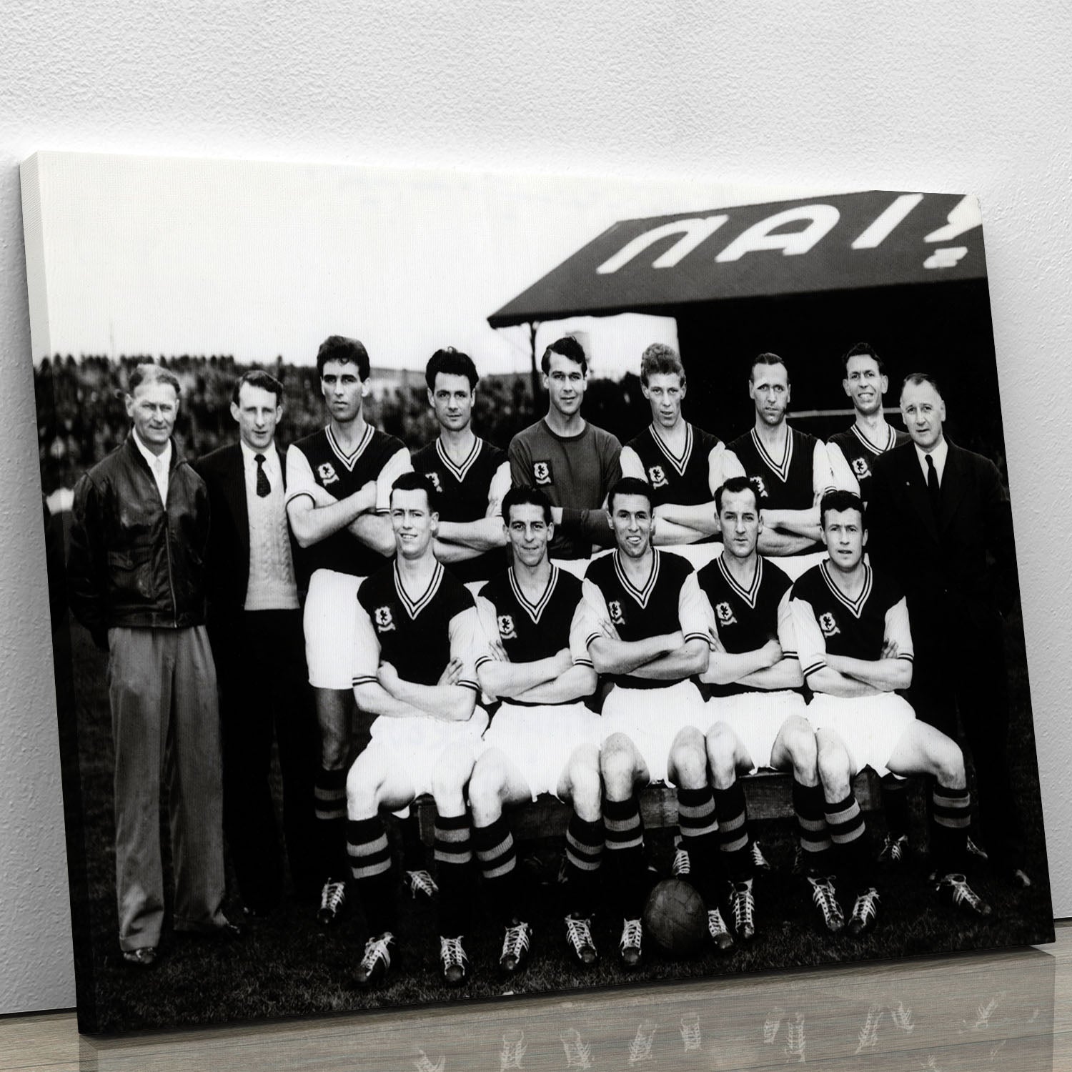 Aston Villa Football Club Team Photo 1957 Canvas Print or Poster - Canvas Art Rocks - 1