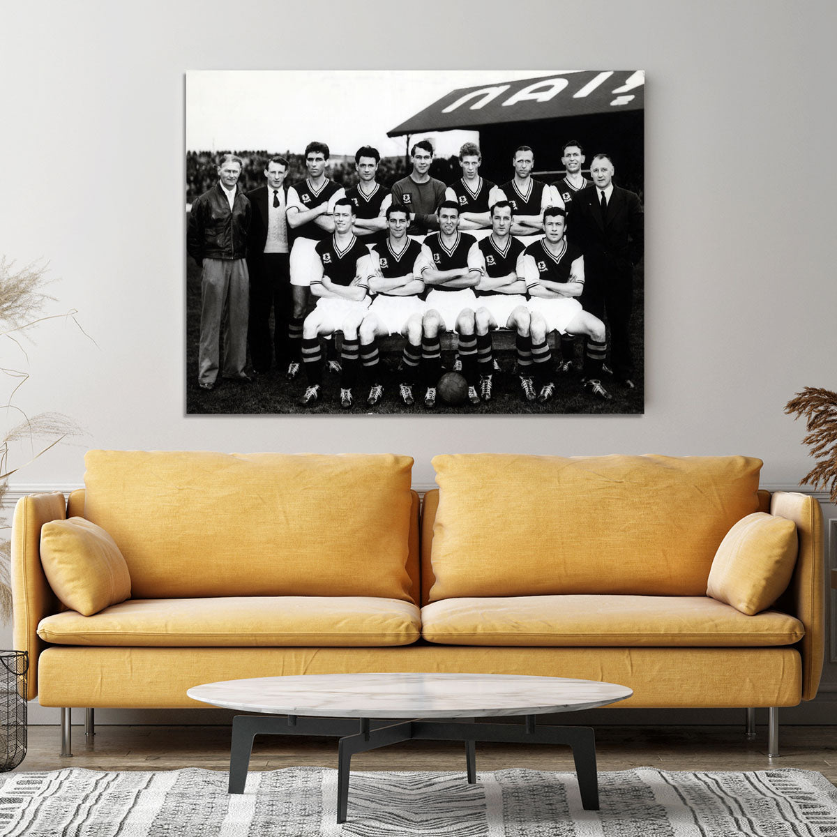 Aston Villa Football Club Team Photo 1957 Canvas Print or Poster - Canvas Art Rocks - 4