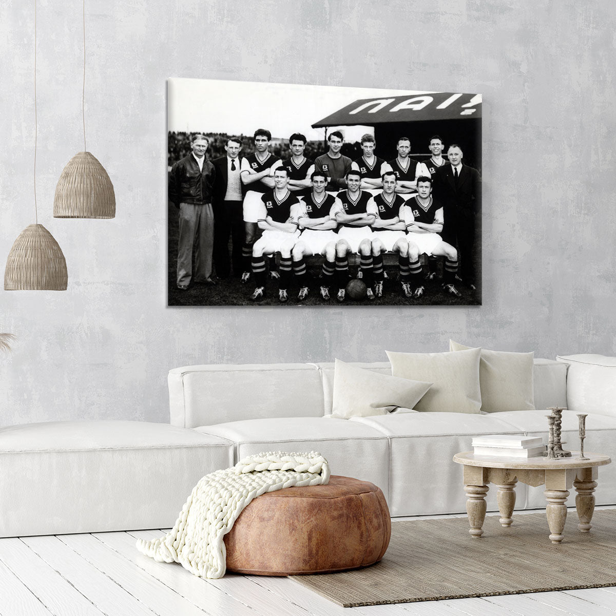 Aston Villa Football Club Team Photo 1957 Canvas Print or Poster - Canvas Art Rocks - 6