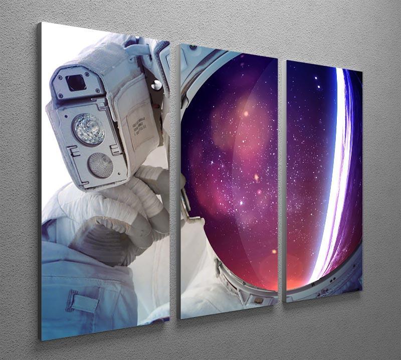 Astronaut 3 Split Panel Canvas Print - Canvas Art Rocks - 2