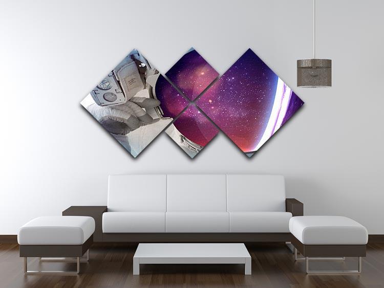 Astronaut 4 Square Multi Panel Canvas - Canvas Art Rocks - 3