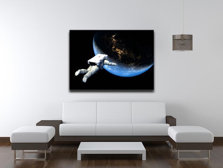 Astronaut Floating to Earth Canvas Print or Poster - Canvas Art Rocks - 4