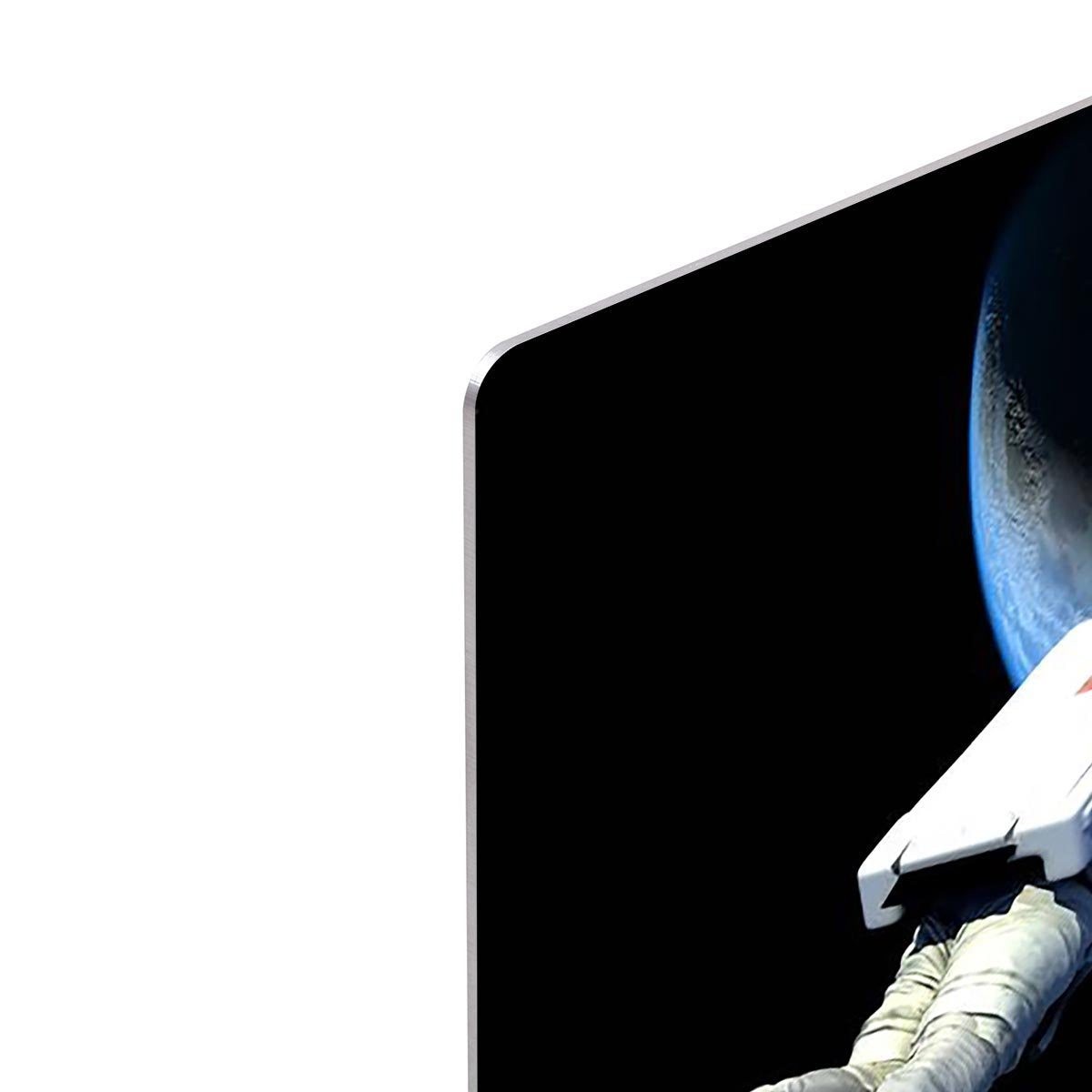 Astronaut Floating to Earth HD Metal Print