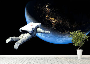 Astronaut Floating to Earth Wall Mural Wallpaper - Canvas Art Rocks - 4