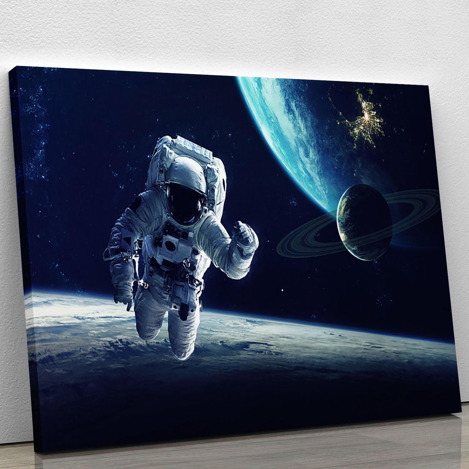 Astronaut at spacewalk Canvas Print or Poster