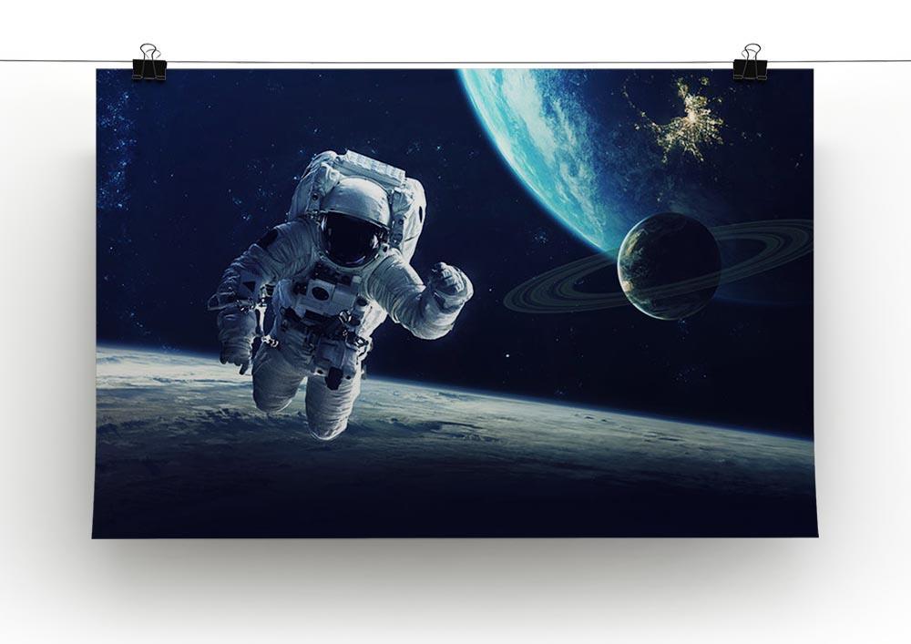 Astronaut at spacewalk Canvas Print or Poster - Canvas Art Rocks - 2