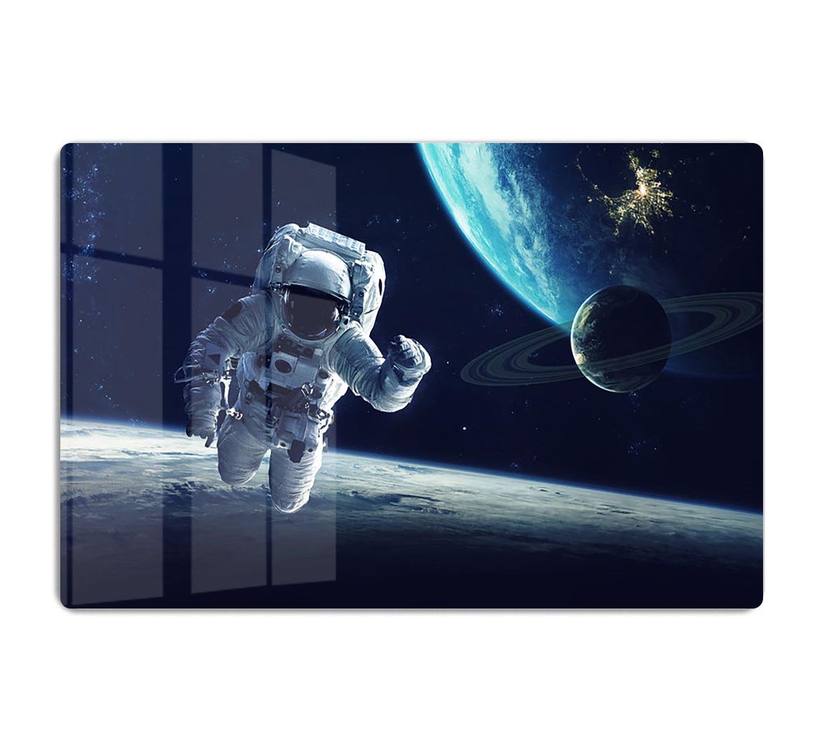 Astronaut at spacewalk HD Metal Print