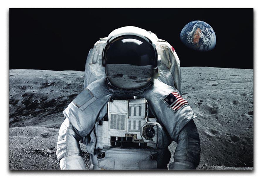 Astronaut at the moon Canvas Print or Poster  - Canvas Art Rocks - 1