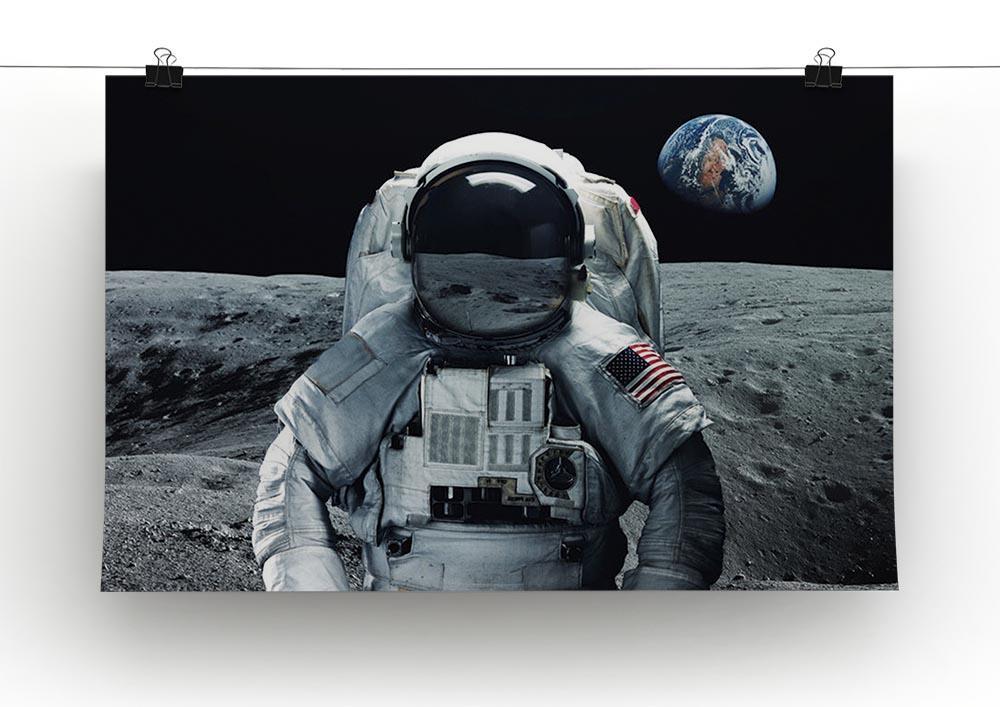 Astronaut at the moon Canvas Print or Poster - Canvas Art Rocks - 2