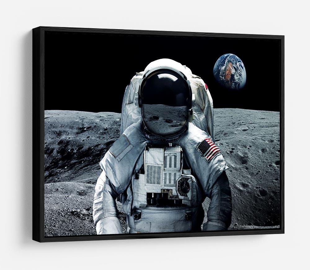 Astronaut at the moon HD Metal Print