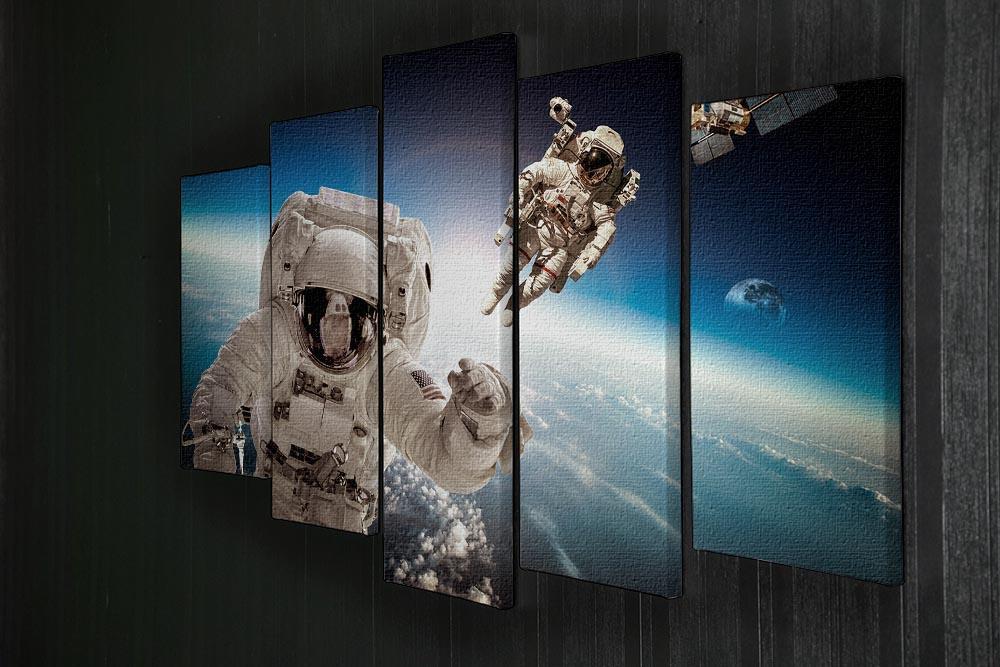Astronaut in outer space 5 Split Panel Canvas - Canvas Art Rocks - 2