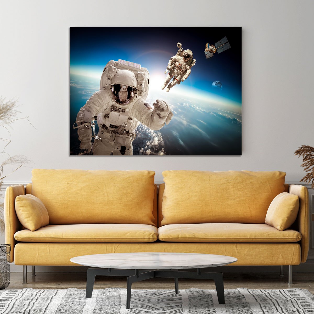 Astronaut in outer space Canvas Print or Poster