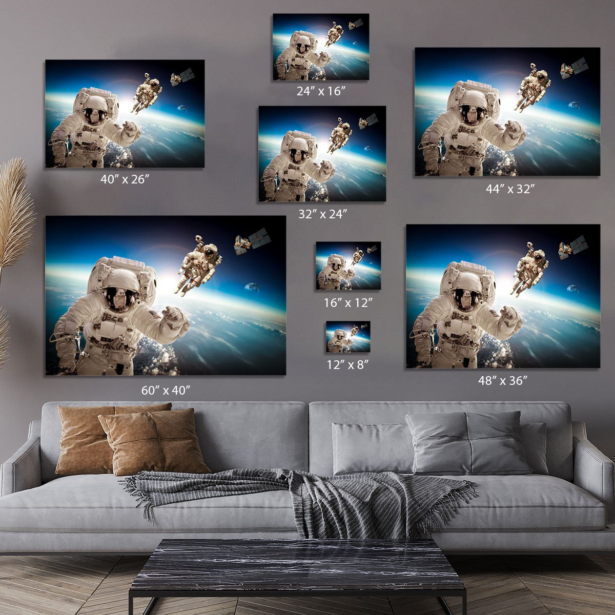 Astronaut in outer space Canvas Print or Poster