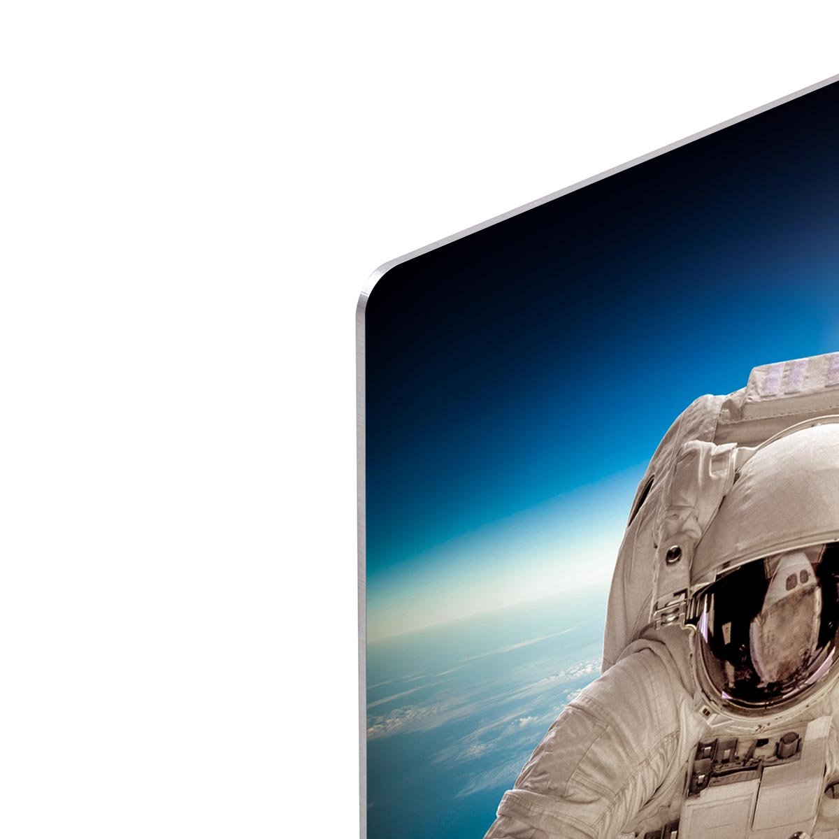 Astronaut in outer space HD Metal Print