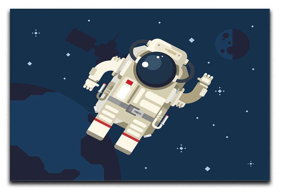 Astronaut in outer space concept vector Canvas Print or Poster  - Canvas Art Rocks - 1