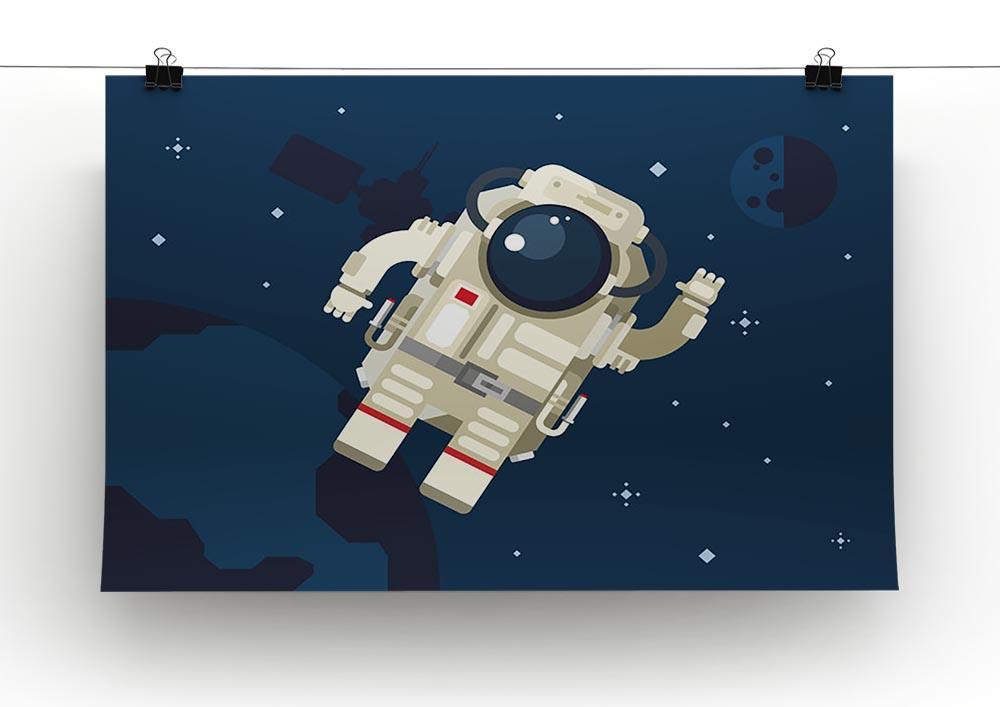 Astronaut in outer space concept vector Canvas Print or Poster - Canvas Art Rocks - 2