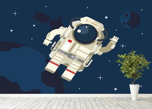 Astronaut in outer space concept vector Wall Mural Wallpaper - Canvas Art Rocks - 4
