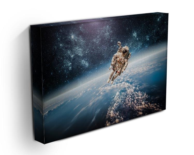 Astronaut in outer space planet earth Canvas Print or Poster - Canvas Art Rocks - 3