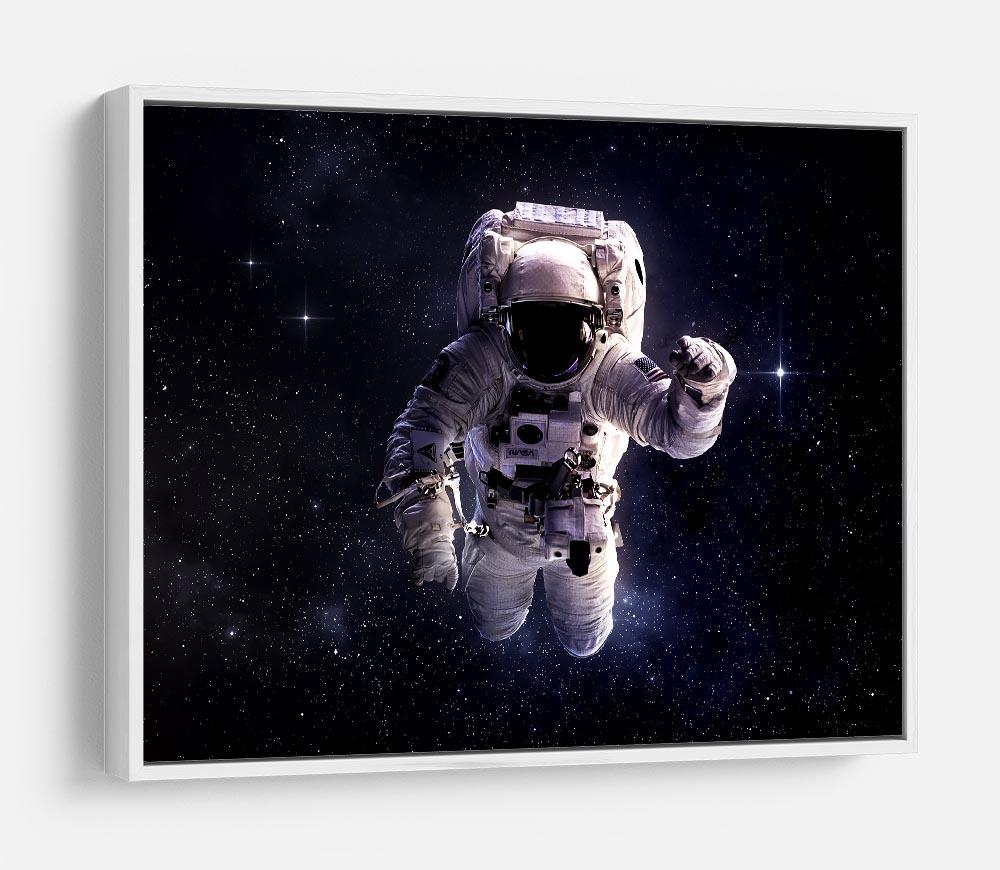 Astronaut in outer space with stars HD Metal Print