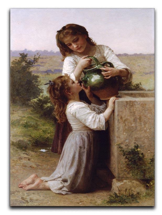 At The Fountain 2 By Bouguereau Canvas Print or Poster  - Canvas Art Rocks - 1