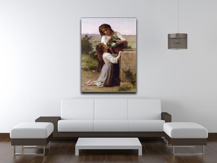 At The Fountain 2 By Bouguereau Canvas Print or Poster - Canvas Art Rocks - 4