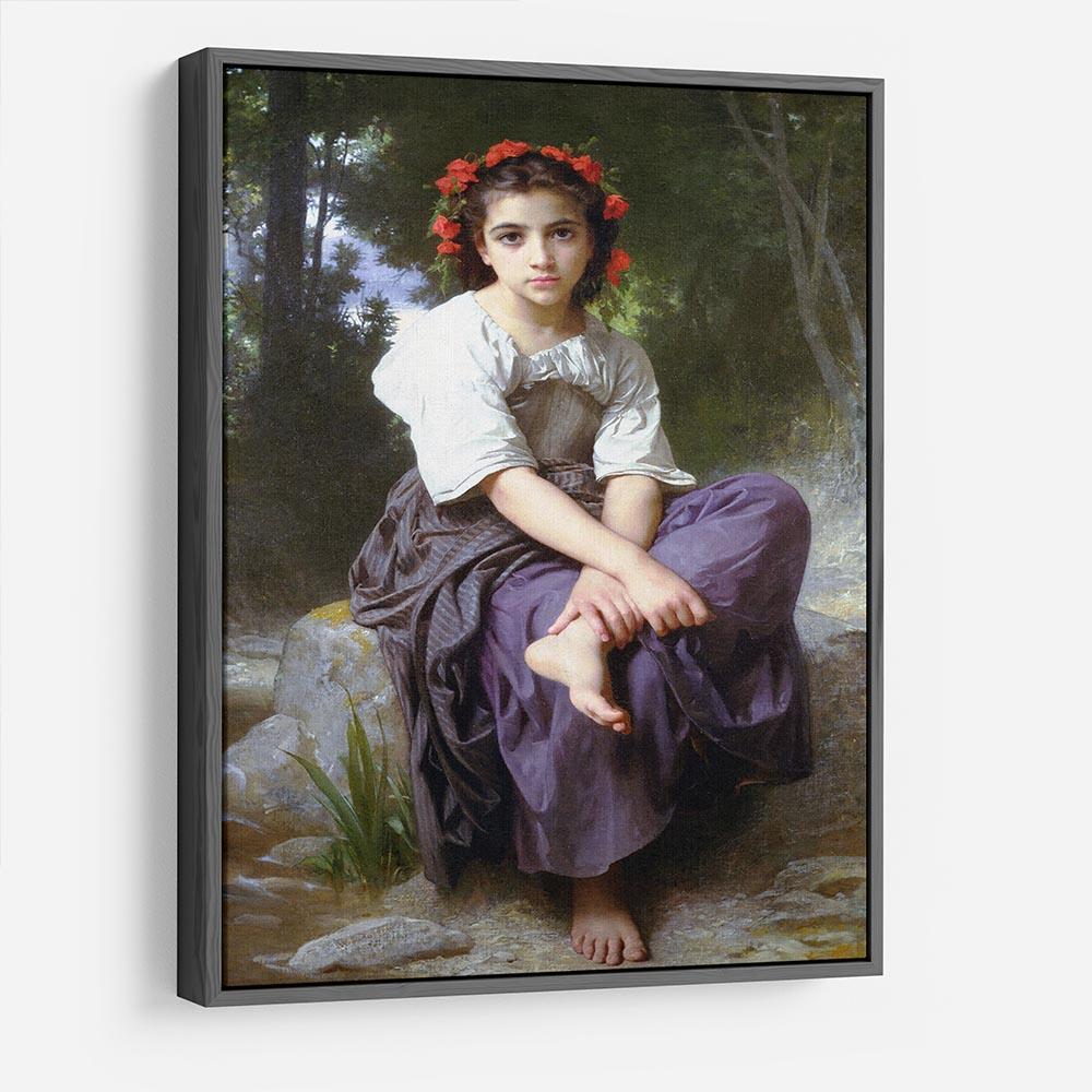 At the Edge of the Brook 2 By Bouguereau HD Metal Print