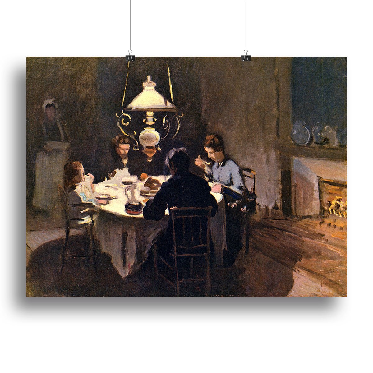 At the Table by Monet Canvas Print or Poster