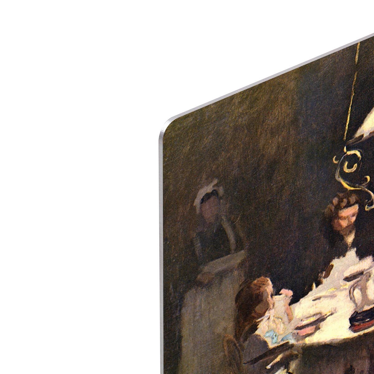 At the Table by Monet HD Metal Print
