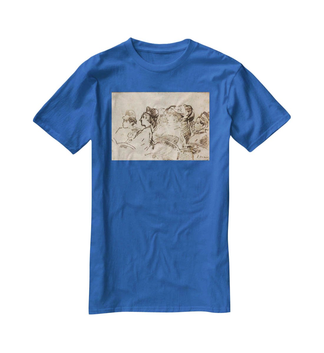 At the Theater by Manet T-Shirt - Canvas Art Rocks - 2
