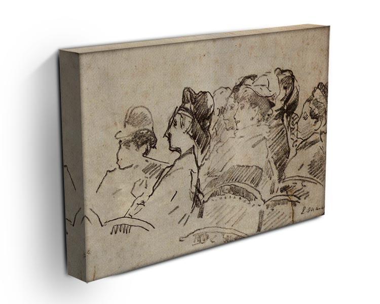 At the Theater by Manet Canvas Print or Poster - Canvas Art Rocks - 3