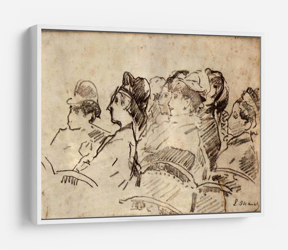 At the Theater by Manet HD Metal Print
