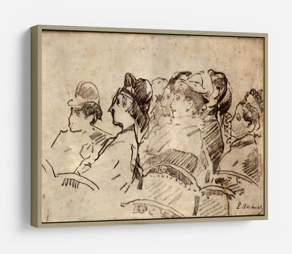 At the Theater by Manet HD Metal Print