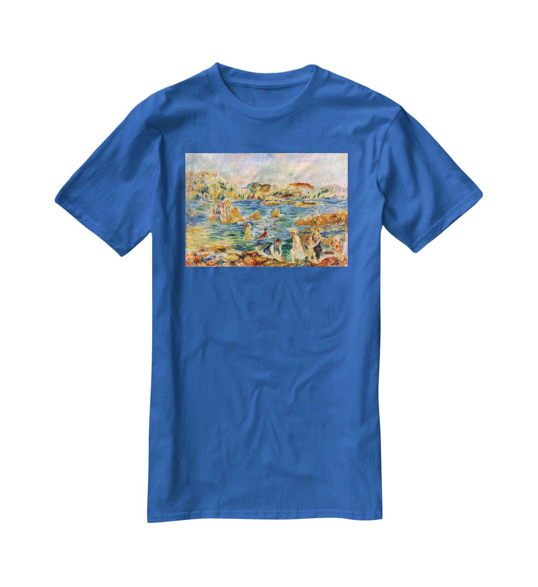 At the beach of Guernesey by Renoir T-Shirt - Canvas Art Rocks - 2