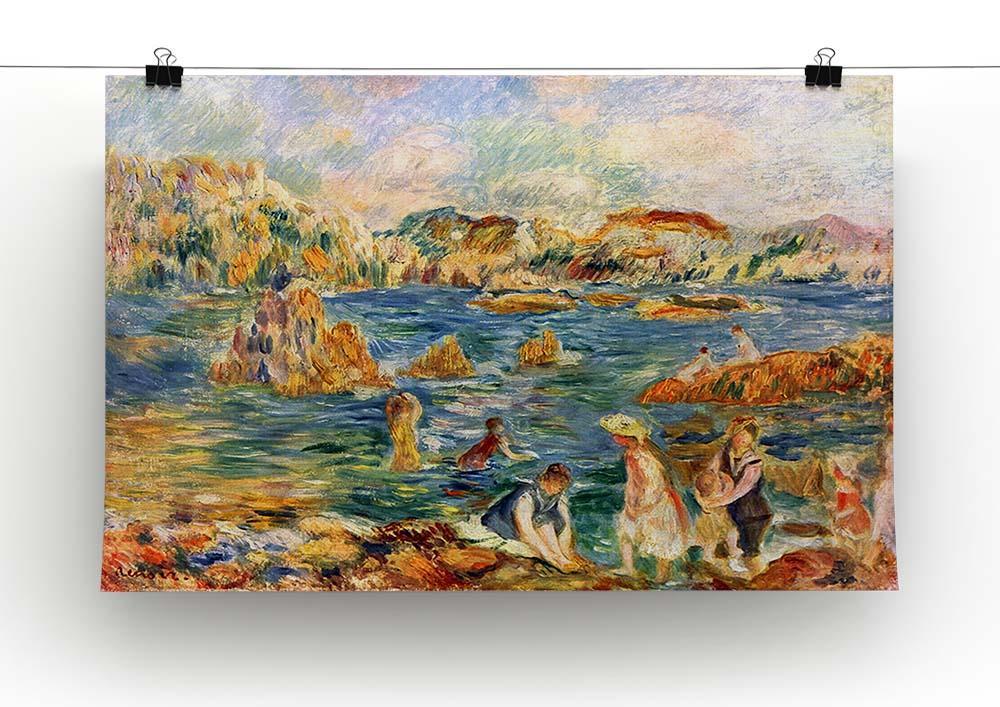 At the beach of Guernesey by Renoir Canvas Print or Poster - Canvas Art Rocks - 2