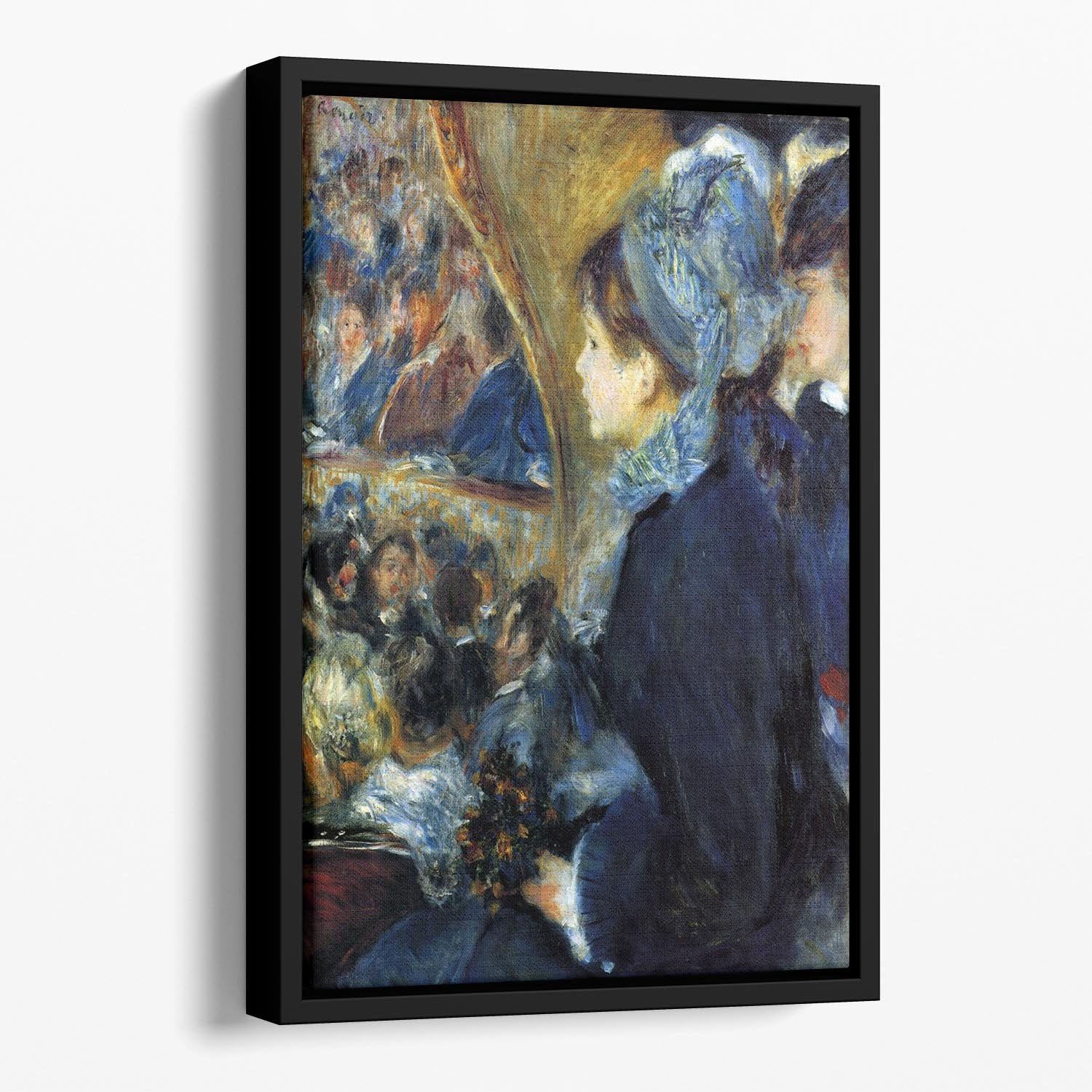 At the theatre by Renoir Floating Framed Canvas
