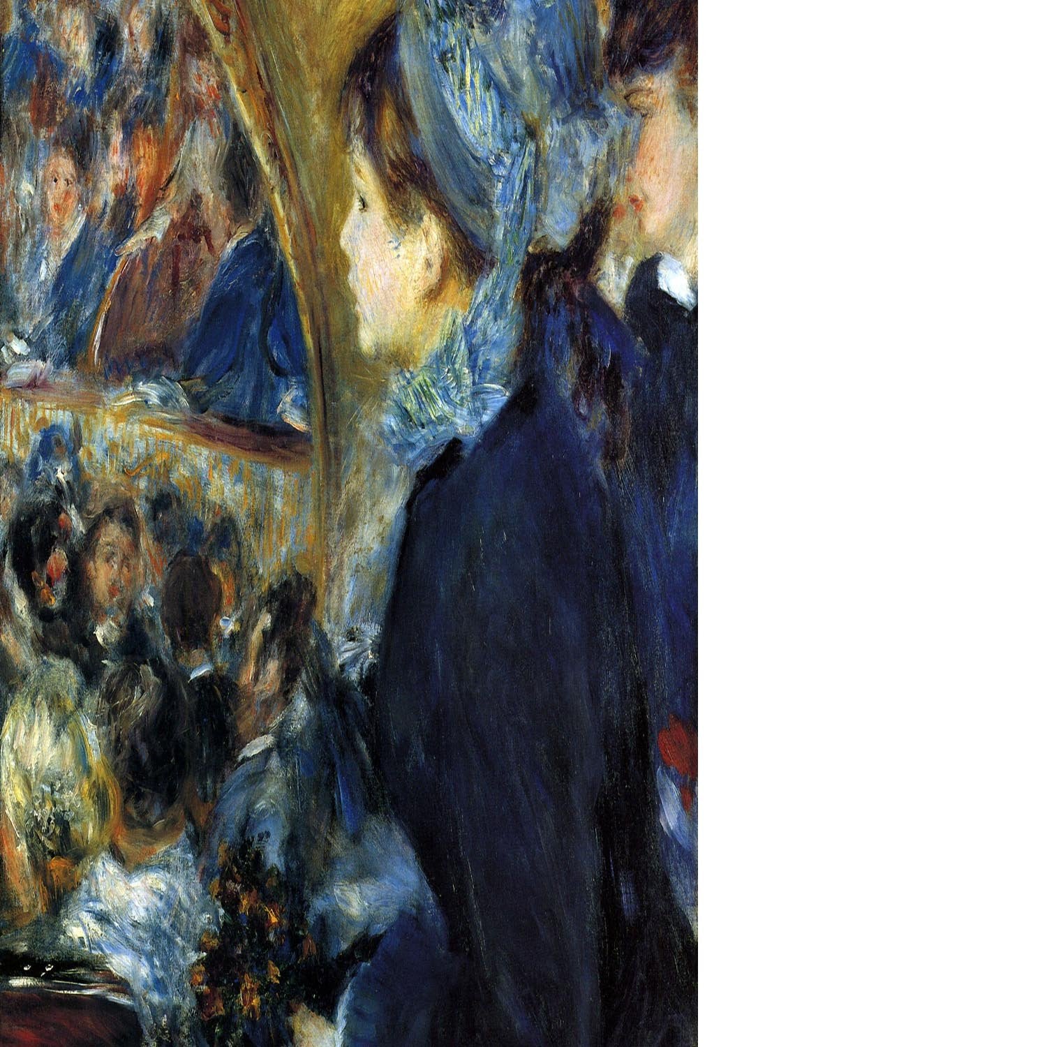 At the theatre by Renoir Floating Framed Canvas