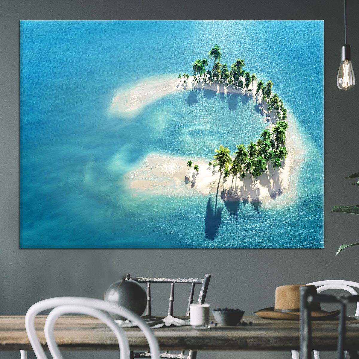 Atoll Canvas Print or Poster