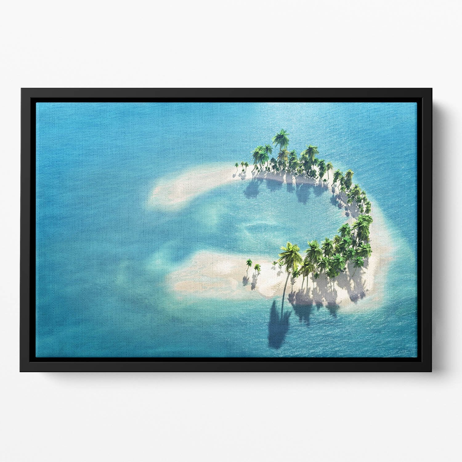 Atoll Floating Framed Canvas