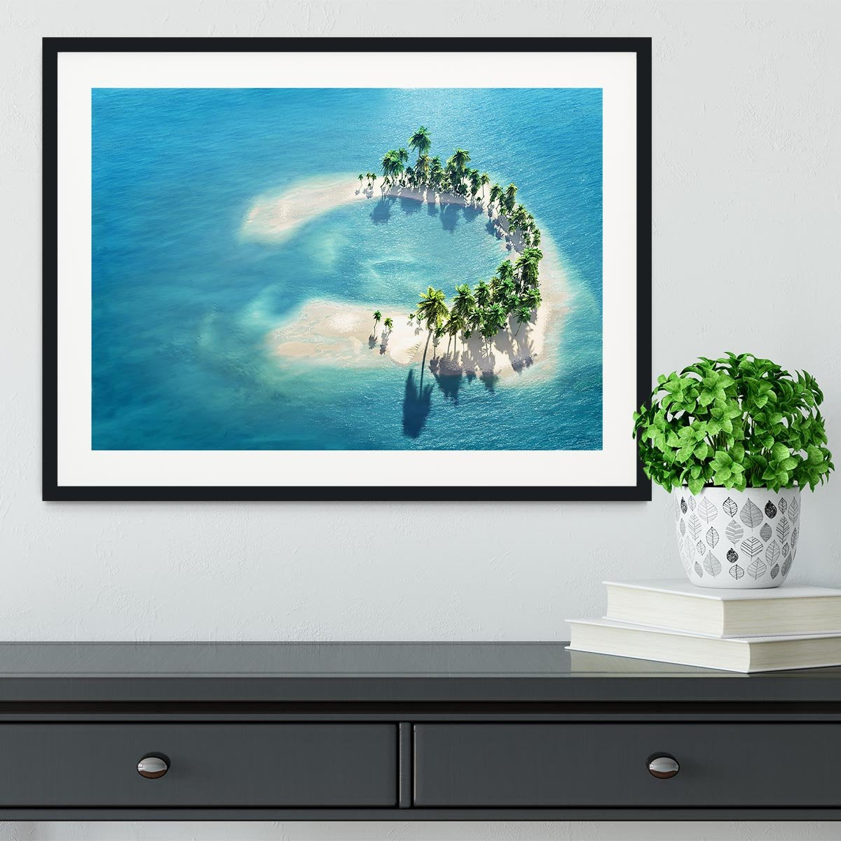 Atoll Framed Print - Canvas Art Rocks - 1