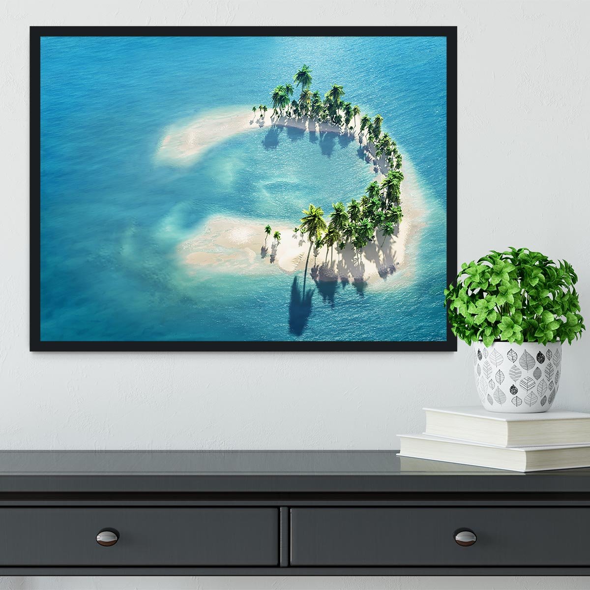Atoll Framed Print - Canvas Art Rocks - 2