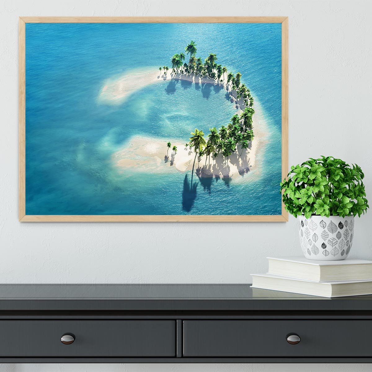 Atoll Framed Print - Canvas Art Rocks - 4