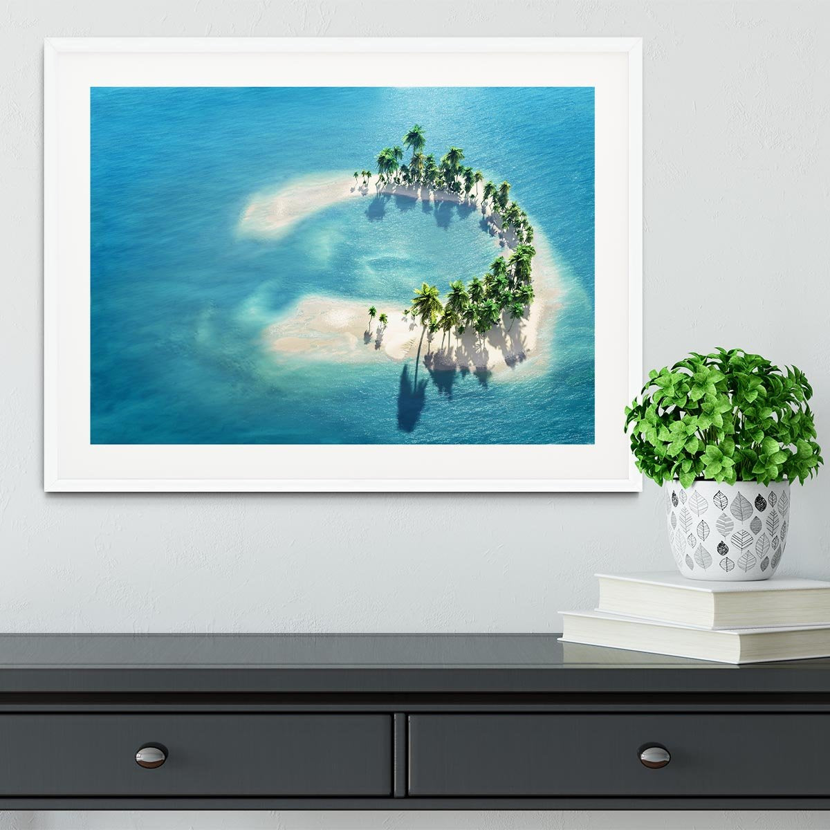 Atoll Framed Print - Canvas Art Rocks - 5